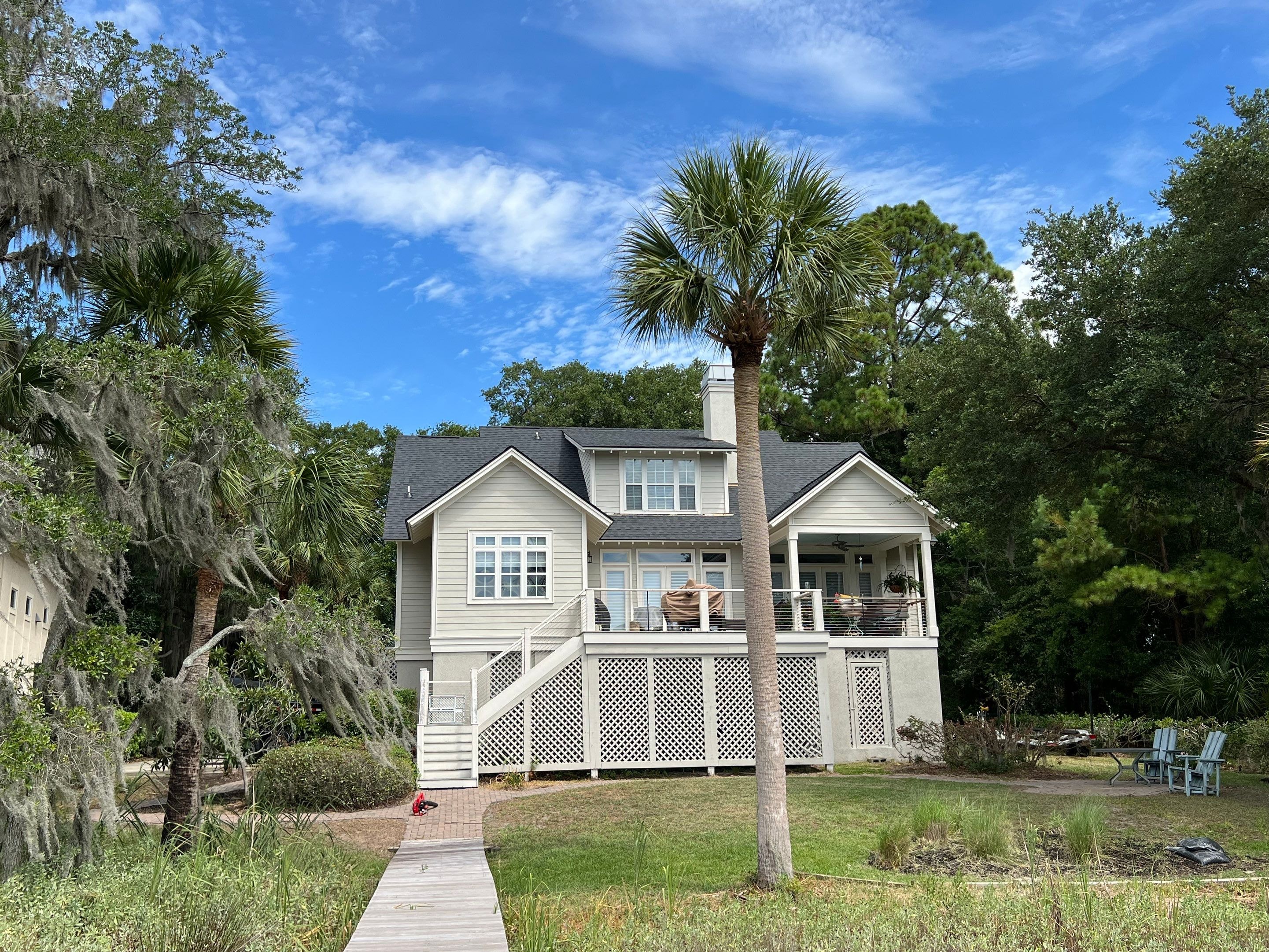 Completed full roof replacement on coastal Lowcountry home