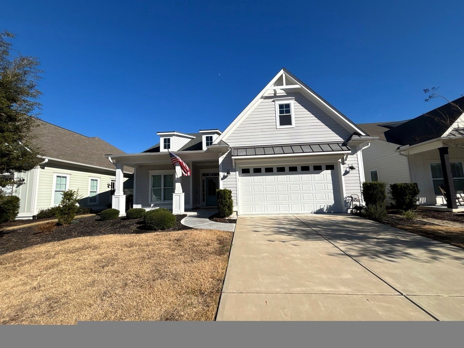 New architectural shingle roof on modern home in Bluffton SC