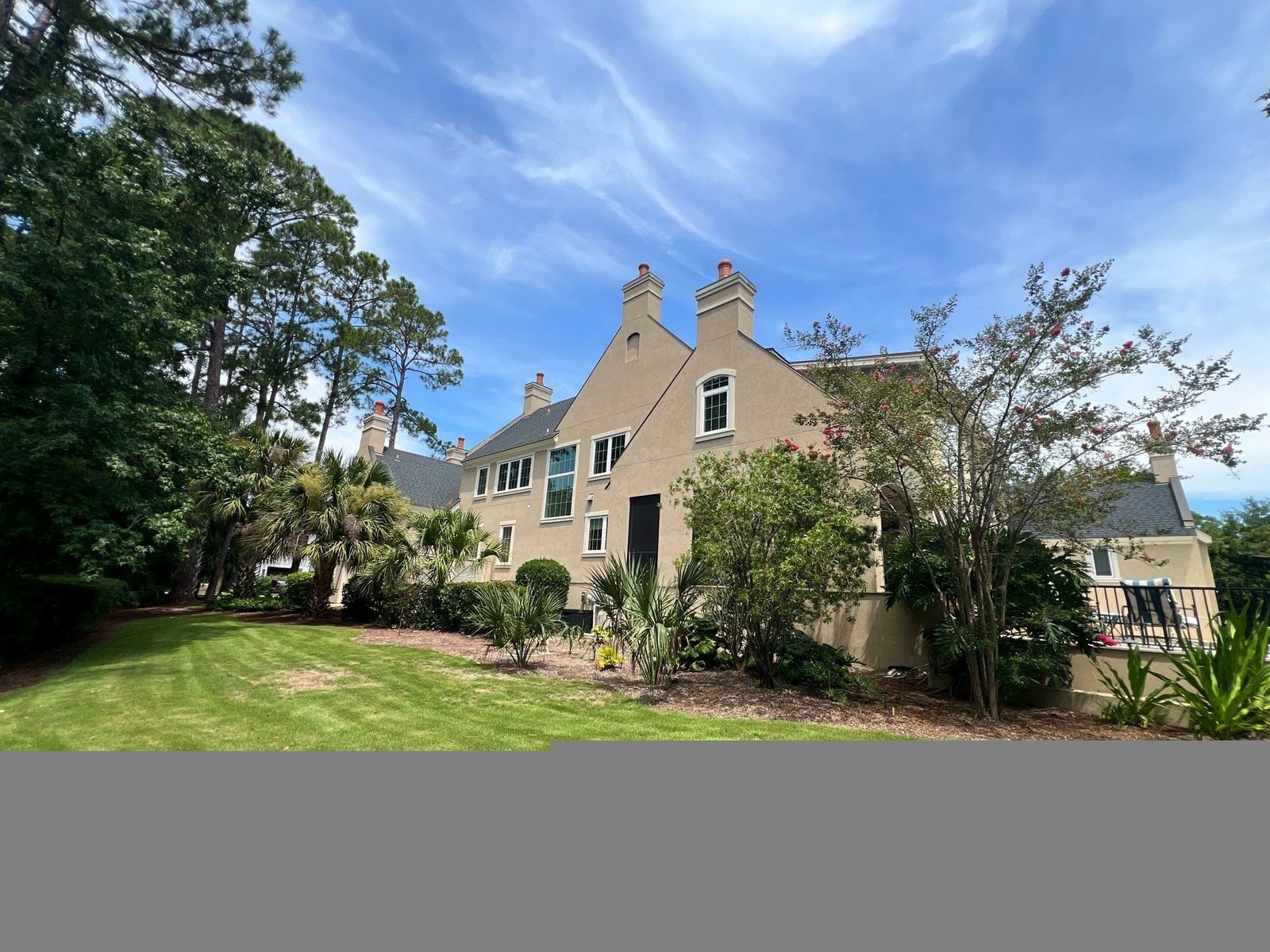 Completed roof replacement on estate home in Hilton Head Island SC